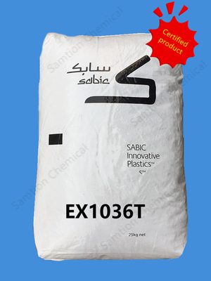 S-Plastic Lexan EX1036T, şeffaf, yüksek viskozluklu, UV stabilize edilmiş polikarbonat derecesindedir ve bir serbest bırakma ajanı içerir.