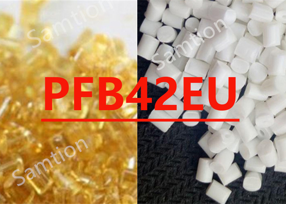 S-Plastic Thermocomp PFB42EU, Cam Elyafı, Cam Mercek içeren PA 6 reçine tabanlı bir bileşiktir.